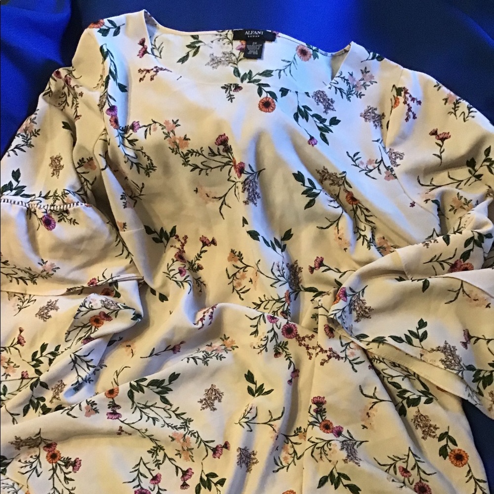 Floral rose color blouse